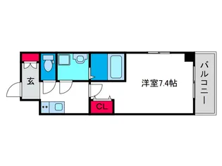 グランドゥール九条【4階】の間取り