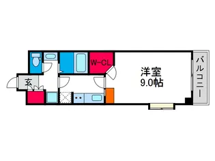 CITYSPIRE桜川2【7階】の間取り