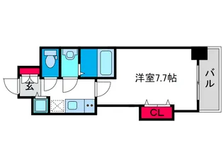 Luxe難波西I【9階】の間取り