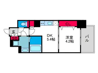 メルディア大正DC【8階】の間取り