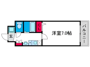 エスリードコート難波ウエスト【6階】の間取り