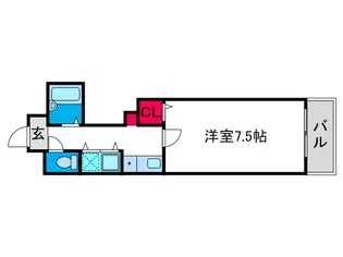 ソレアードトレスなんばWEST【8階】の間取り