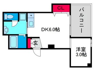 サンパレス弁天の間取り