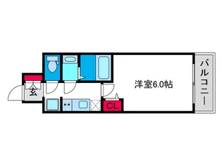 レオンコンフォート難波クレア【5階】の間取り