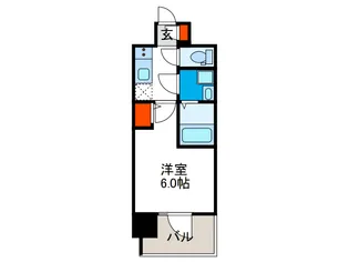 エスリード弁天町グランツ【2階】の間取り