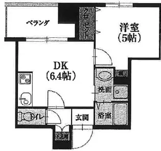 グランデージ難波西【10階】の間取り