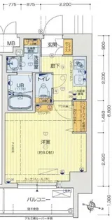 セオリー難波パレ【3階】の間取り