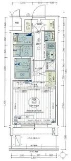 エステムコート難波5ブロード【11階】の間取り