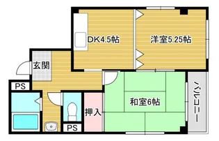 プロスパー大正【2階】の間取り