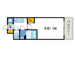 エスリード難波ザ・ゲート【4階】の間取り