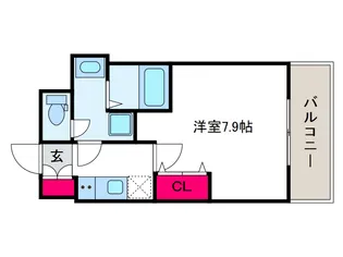 セオリー大阪ベイシティ【2階】の間取り