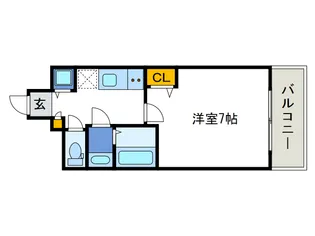 セオリー大阪ベイステージの間取り