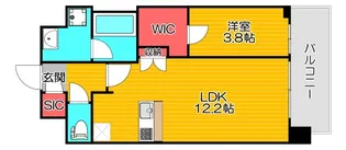 スプランディッド弁天町の間取り
