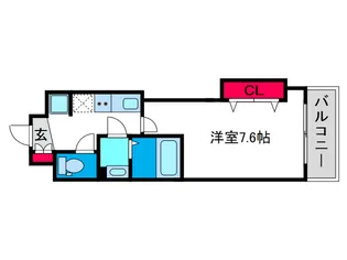 Luxe難波西2【7階】の間取り