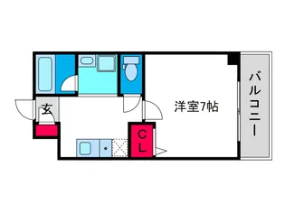 WILLDO難波WI【7階】の間取り