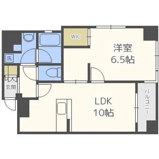 CITY SPIRE難波グレイス【11階】の間取り