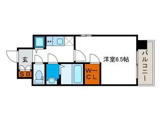 エステージ難波WEST【3階】の間取り