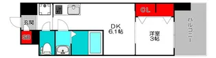 Dimora難波【3階】の間取り