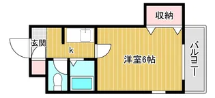 ハーモニー弁天【103号室】の間取り