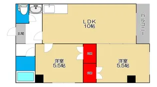 ベイストーン市岡【2階】の間取り