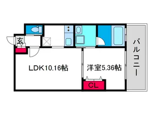 アプリーレ南堀江【12階】の間取り