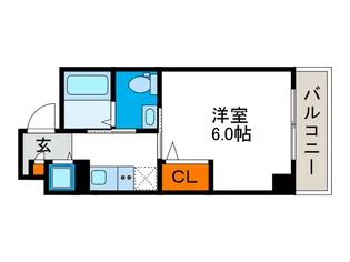 アスティナ弁天町【3階】の間取り