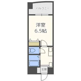 アブレスト桜川【9階】の間取り