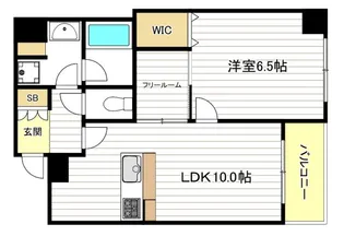 CITY SPIRE難波グレイス【10階】の間取り
