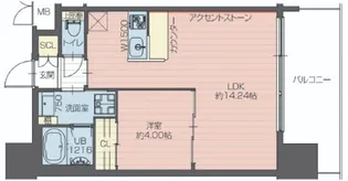 プレジオ大正【6階】の間取り