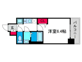 レオンコンフォート阿波座西の間取り