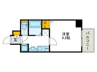 プレサンス難波幸町【8階】の間取り