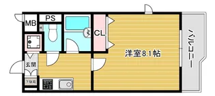 ボアドゥブルー【4階】の間取り