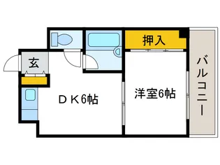 シャトー波除【7階】の間取り