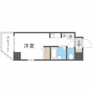 エルミタージュ難波南V【6階】の間取り