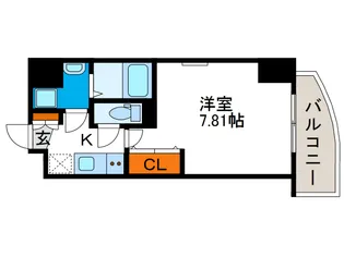 Luxe難波WEST【1階】の間取り