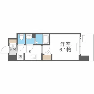 プレサンス大国町ブライス【12階】の間取り