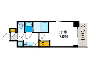 アスヴェル大阪サウスキャナル【3階】の間取り