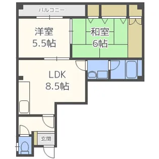メゾンメイプルの間取り