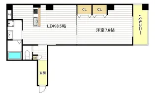 フォーラム此花四貫島【4階】の間取り