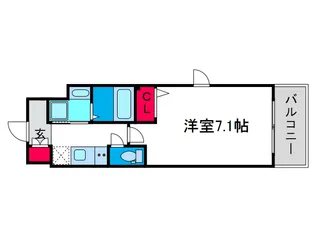 LIVIAZ NAMBA AIRY【5階】の間取り