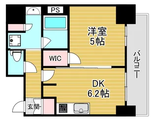 エステムコート北堀江2【12階】の間取り
