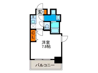 セオリー大阪ベイシティ【4階】の間取り