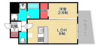 セレニテ難波ミラク弐番館【5階】の間取り