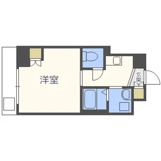 ELLE難波WEST【6階】の間取り