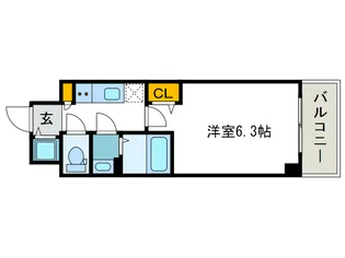エスリード難波セントラル【4階】の間取り