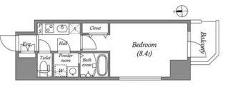 MELDIA CREST TAPP NAMBA-WEST【10階】の間取り