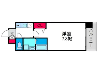 アスリート本町リバーウエスト【8階】の間取り