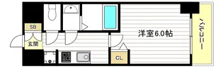ファステート難波ヴィラント【10階】の間取り