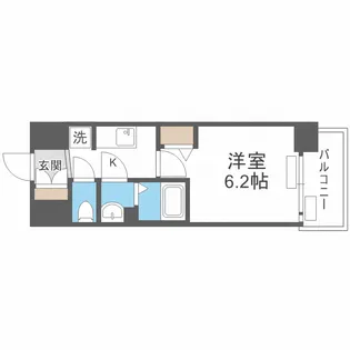 プレサンス大国町ブライス【7階】の間取り