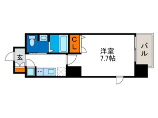 レジュールアッシュ南堀江の間取り
